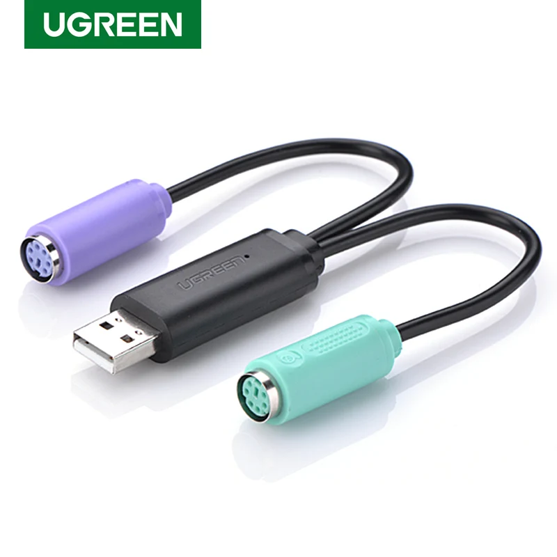 Кабель переходник Ugreen с USB на PS2 Папа мама|usb male to ps2|male usbmale female usb |