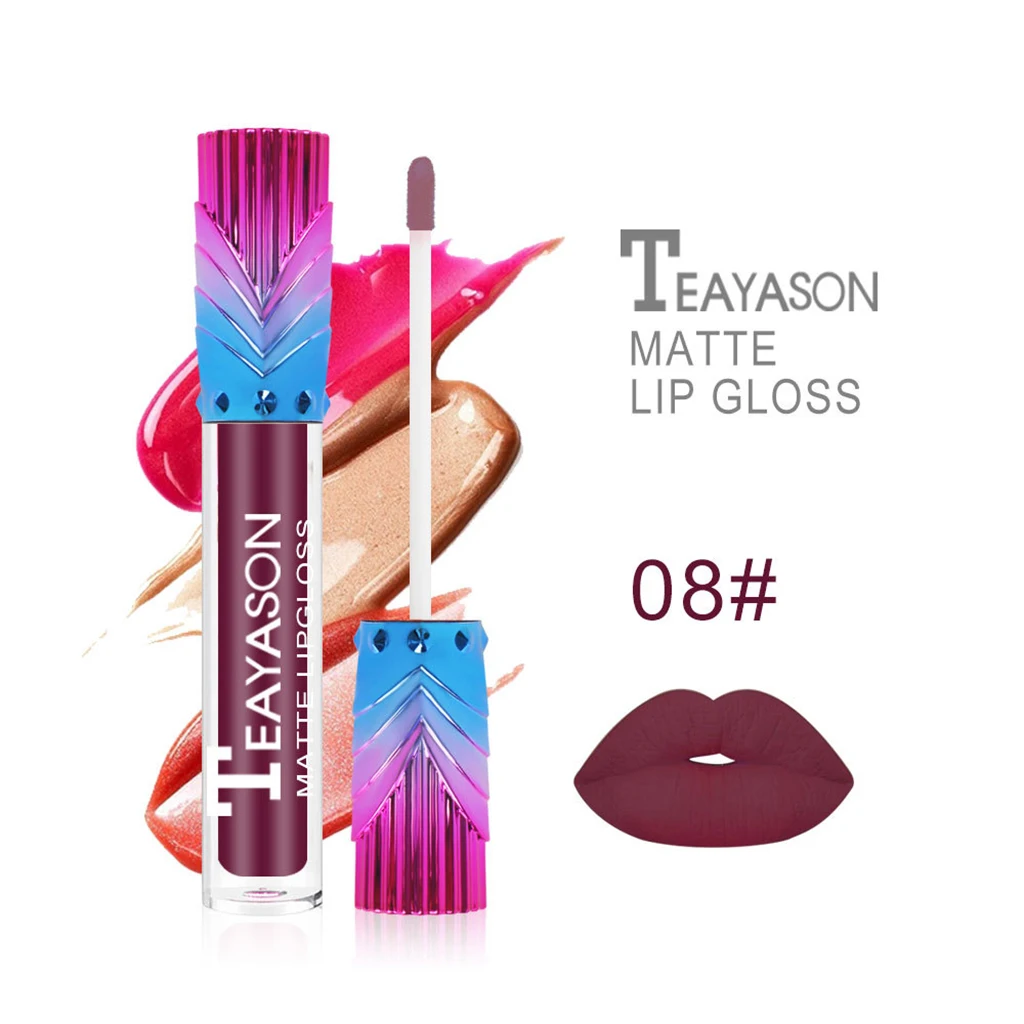 

12 Colors 12pcs Gradient Color Tubes Moisturizing Matte Lipstick Set Waterproof Long Lasting