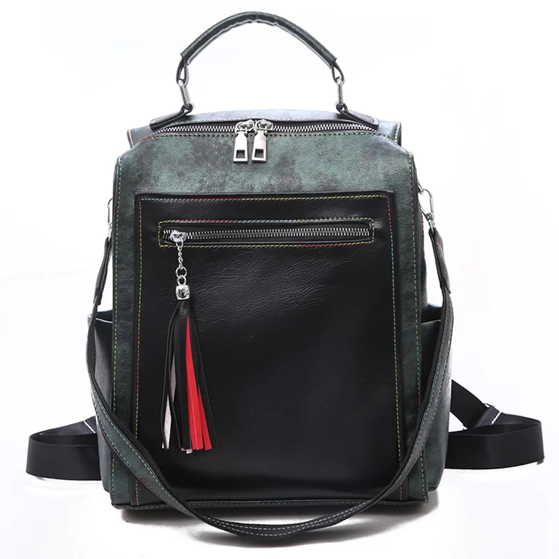 

Vintage Women Backpack Femal PU Leather Womens Backpacks Waterproof anti theft Mochilas Para Mujer De Moda Cuero Impermeable