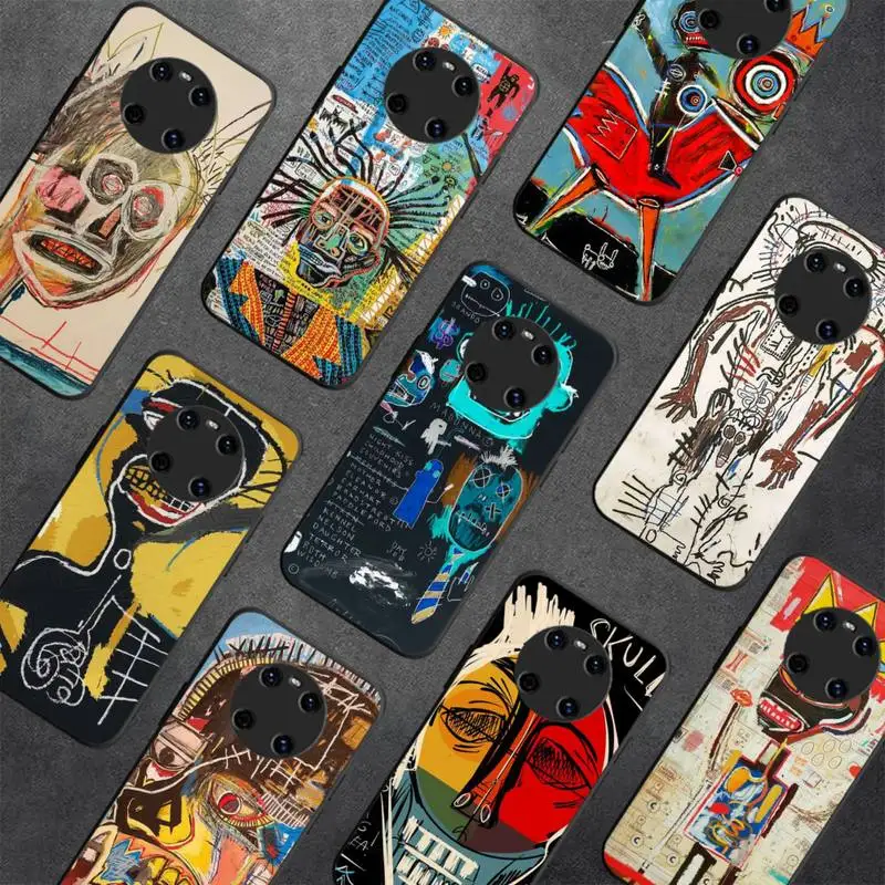 

Jean Michel Basquiat Art Graffiti Phone Case For Huawei Y5 Y62019 Y52018 Y92019 funda case for 9prime2019