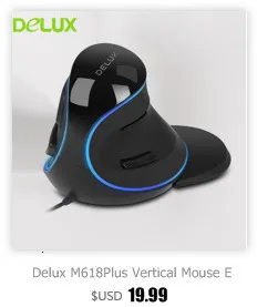 Delux M618 беспроводная Вертикальная мышь эргономичная оптическая Mause портативная компьютерная мышь для Xiaomi ноутбук ПК ноутбук Macbook Air Pro