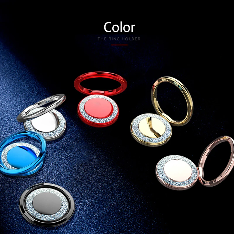 Роскошный чехол с кольцом держателем и бриллиантами для IPhone 11 Pro Max XS XR X 8 7 6 6S Samsung