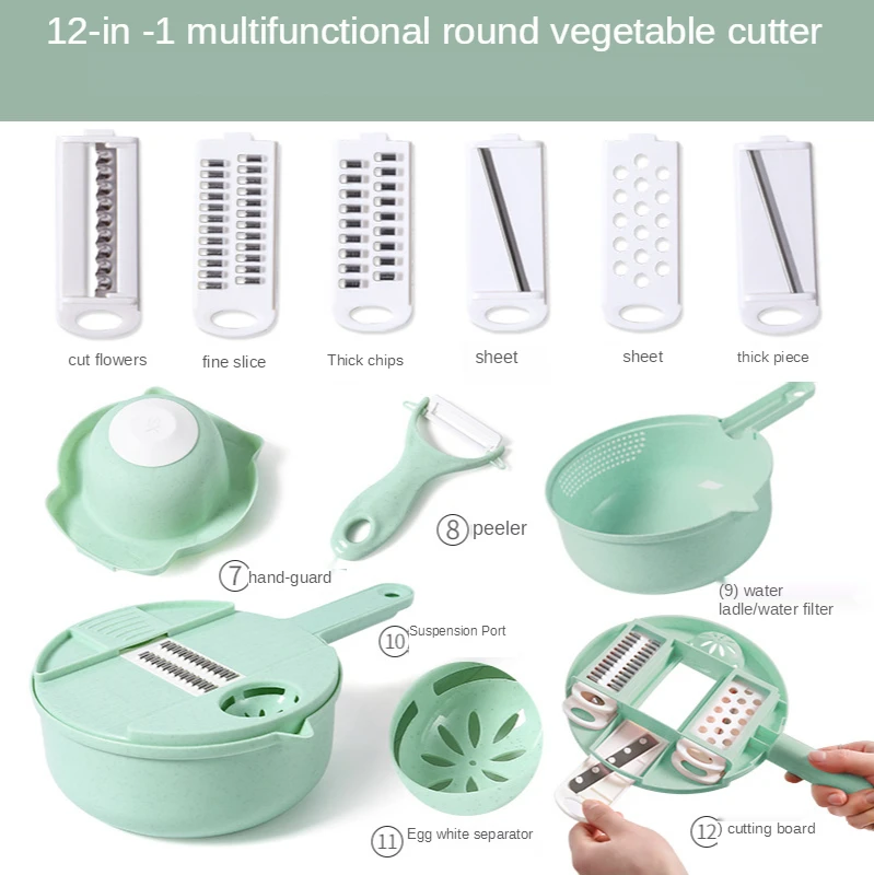 

Vegetable Cutter Multifunctional Potato Peeler Cheese Grater Vegetable Slicer Chopper Kitchen Accessories Gadget Potato Cutter