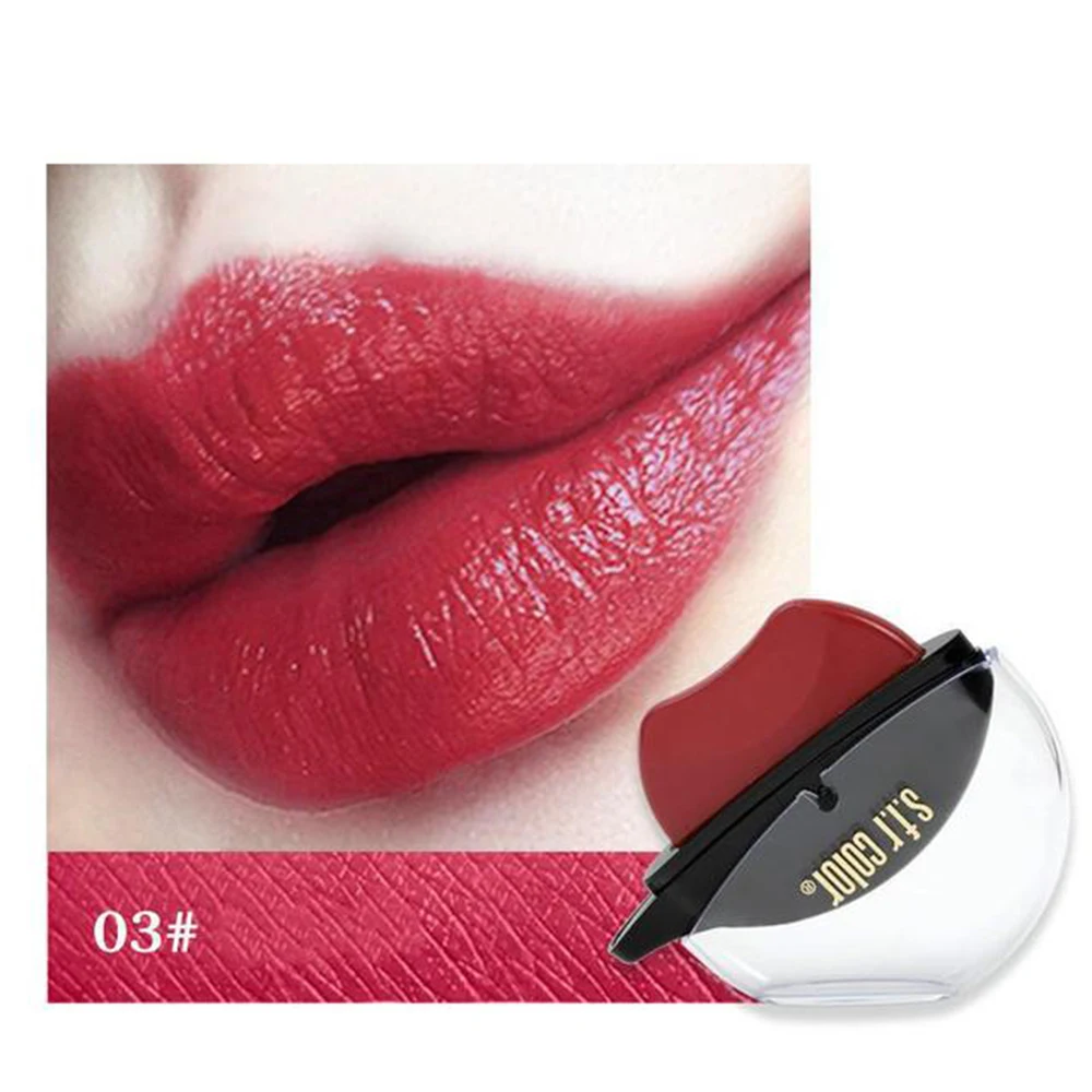 

4 Colors Lip Shape Matte Lipstick Waterproof Long Lasting Nude Lip Gloss Makeup Glitter Lip Tint Red Lipstick Cosmetic