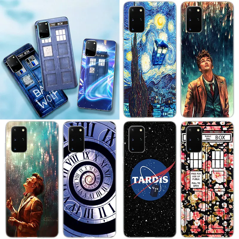 Чехол для телефона Tardis Box Doctor Who Van Gogh Samsung Galaxy Note 10 20 S21 Ultra 5G S20 FE S10 Lite S10E S9 Plus S8 + чехол