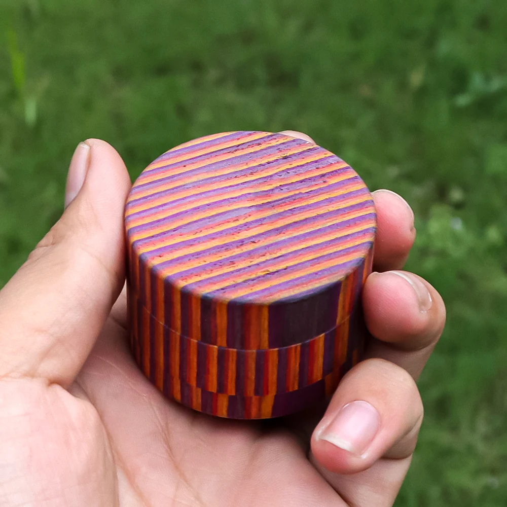 

High Hardness Color Wood Grinder Weed 3-layer 50mm Machine Herb Grinder Smoke Grinder Tobacco Smoke Crusher Hand Smoking Tools