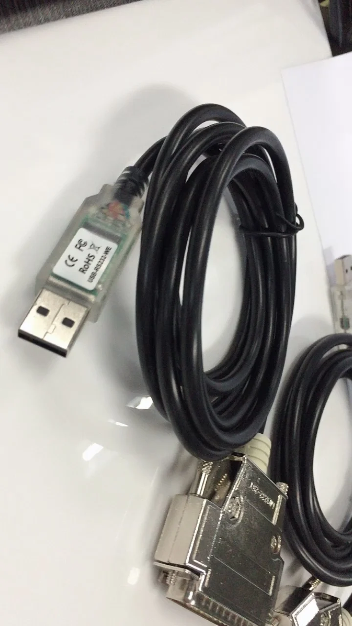 

FTDI Chip Usb to RS232 Serial Adapter Cable, CNC Controls Programming 25 Pin DB25 Male Connector, 1.5m, FTDI UC-232R line