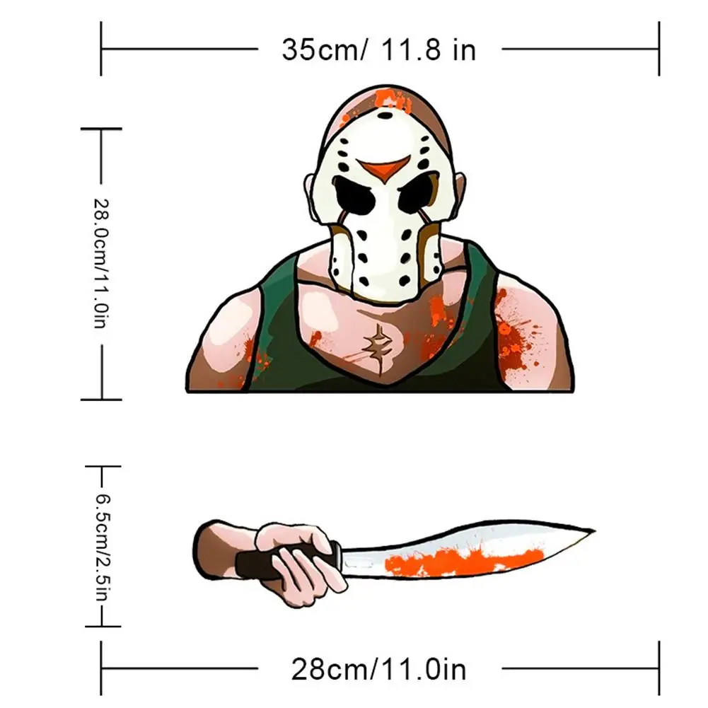 Наклейки на заднее ветровое стекло автомобиля дьявол анимированные движущиеся