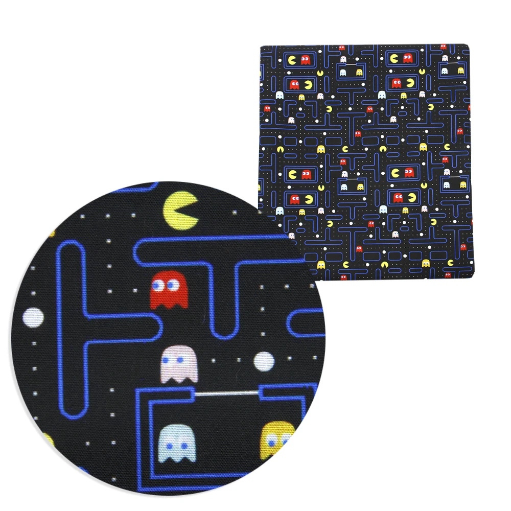 Стрейчевая трикотажная ткань 50*145 см 4 способа спандекс полиэстер мультяшная