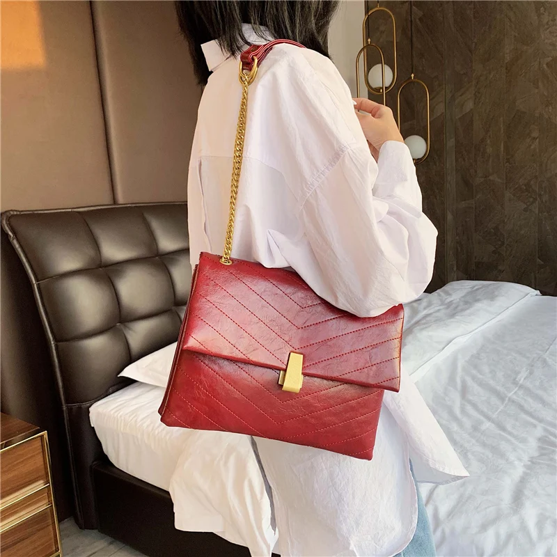 Известный бренд женская сумка Роскошная сумочка дизайнерская прошитая черная