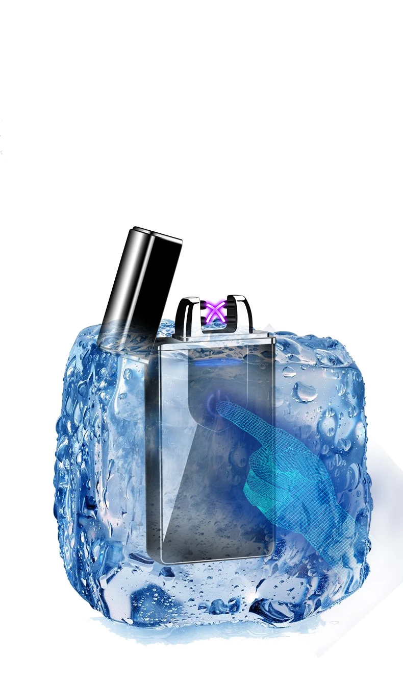 Usb зарядка импульсная Зажигалка светодиодный дисплей Электрический номер зажигания двойная дуга Электронная зажигалка плазменная зажигалка
