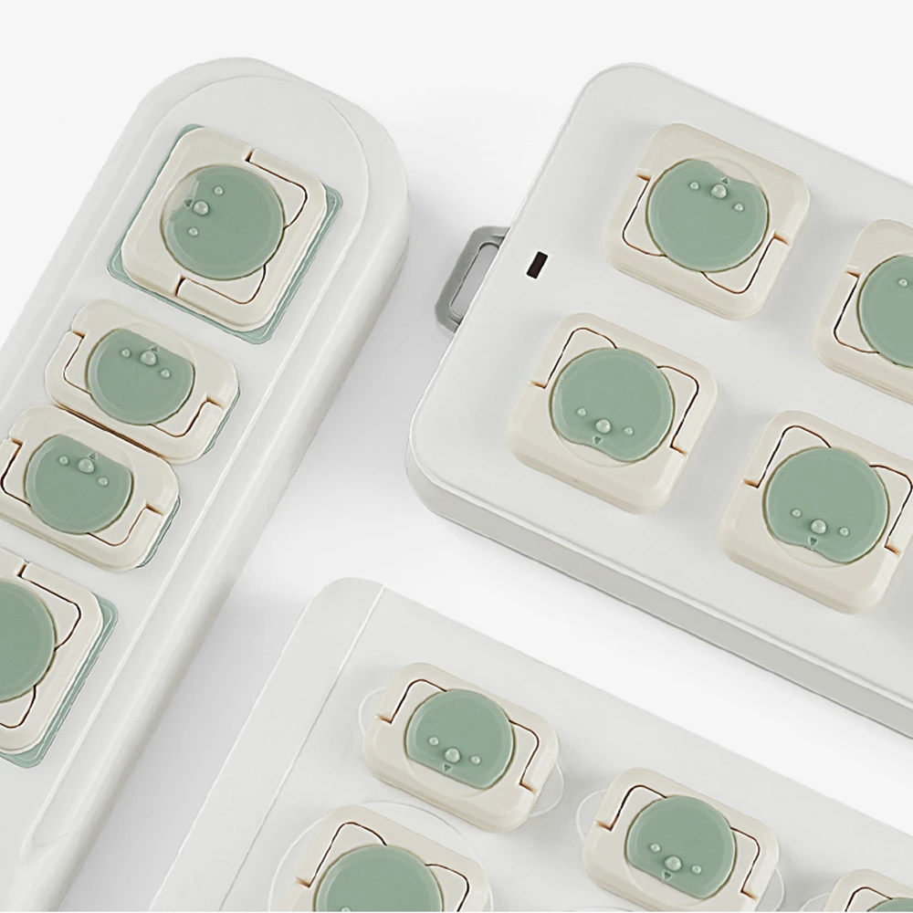 BC Babycare 24pcs Baby Safety Rotate Double Safe Lock Cover 2/3 Hole Electric Sockets Thicken Kids Protector Protection Caps | Мать и