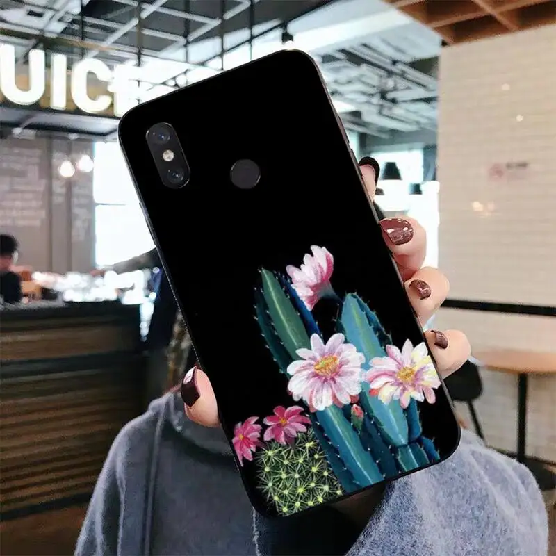 FHNBLJ Роскошный чехол для телефона с изображением кактуса растения Xiaomi mi 5 6 8 9 10 lite