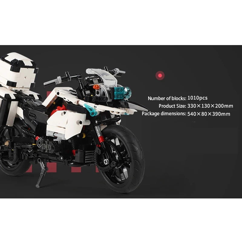 

1075PCS Assembled Racing Locomotive Motorcycle Model Building Blocks Educational Children's Toys