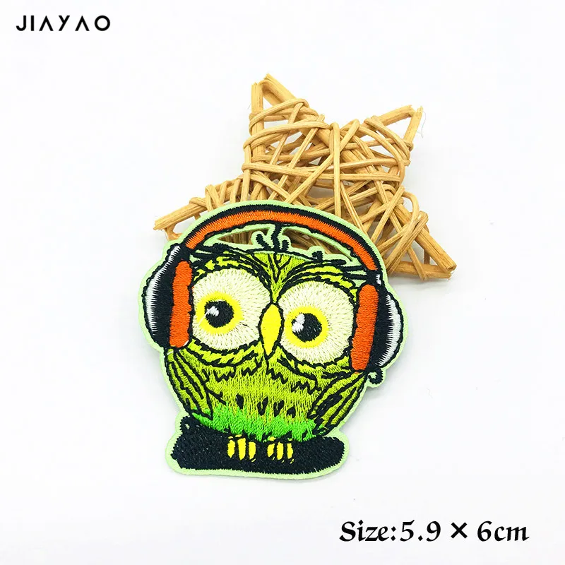 Мультяшный попугай утюгом вышитый тканевый патч для девочек мальчиков одежда