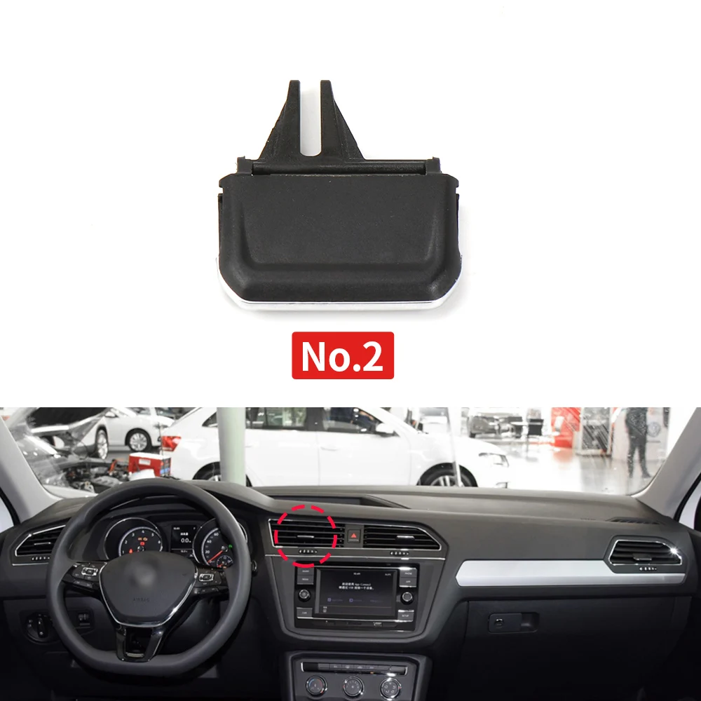 

Автомобильный передний кондиционер A/C выход вентиляционного отверстия Tab AC Leaf Регулируемый зажим Ремонтный комплект для VW Tiguan 2017-2021 Volkswagen автомобильный Стайлинг