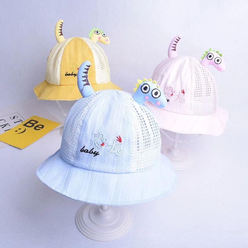 

Новая шляпа с динозавром, сетчатая шляпа для рыбака, Детская шляпа, Детская летняя шляпа