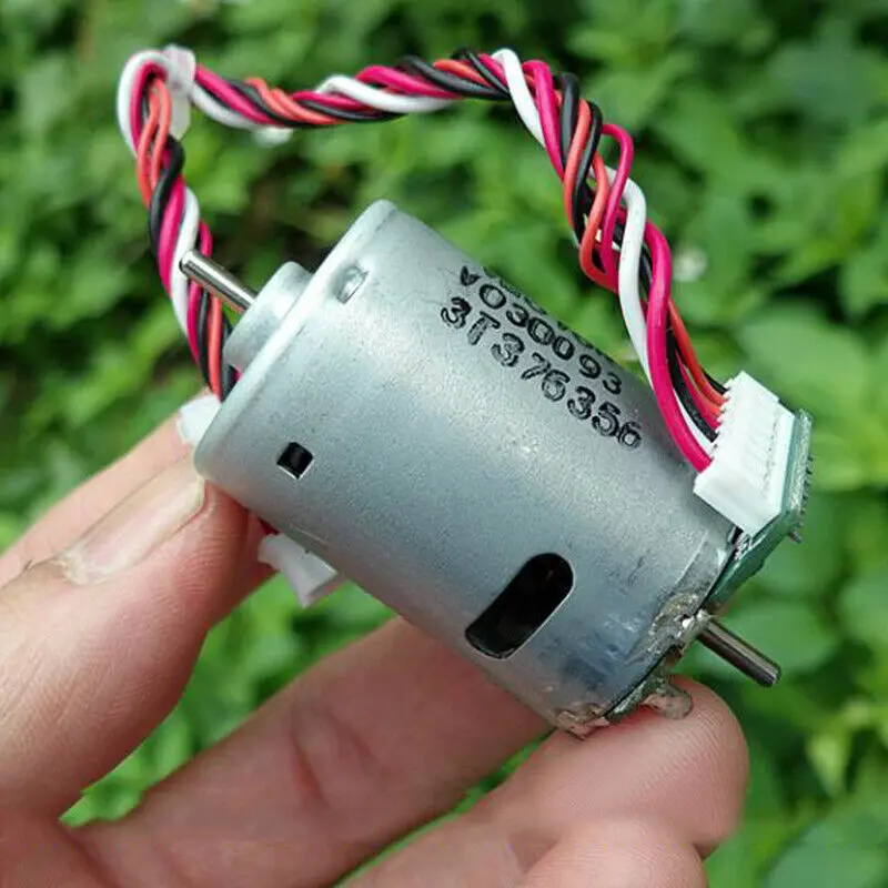 JOHNSON RS-385 Micro 27,5 мм электродвигатель постоянного тока 12В-24В 13600 об/мин большой крутящий момент двойной вал с печатной платой Холл скоростной энкодер 7-проводной