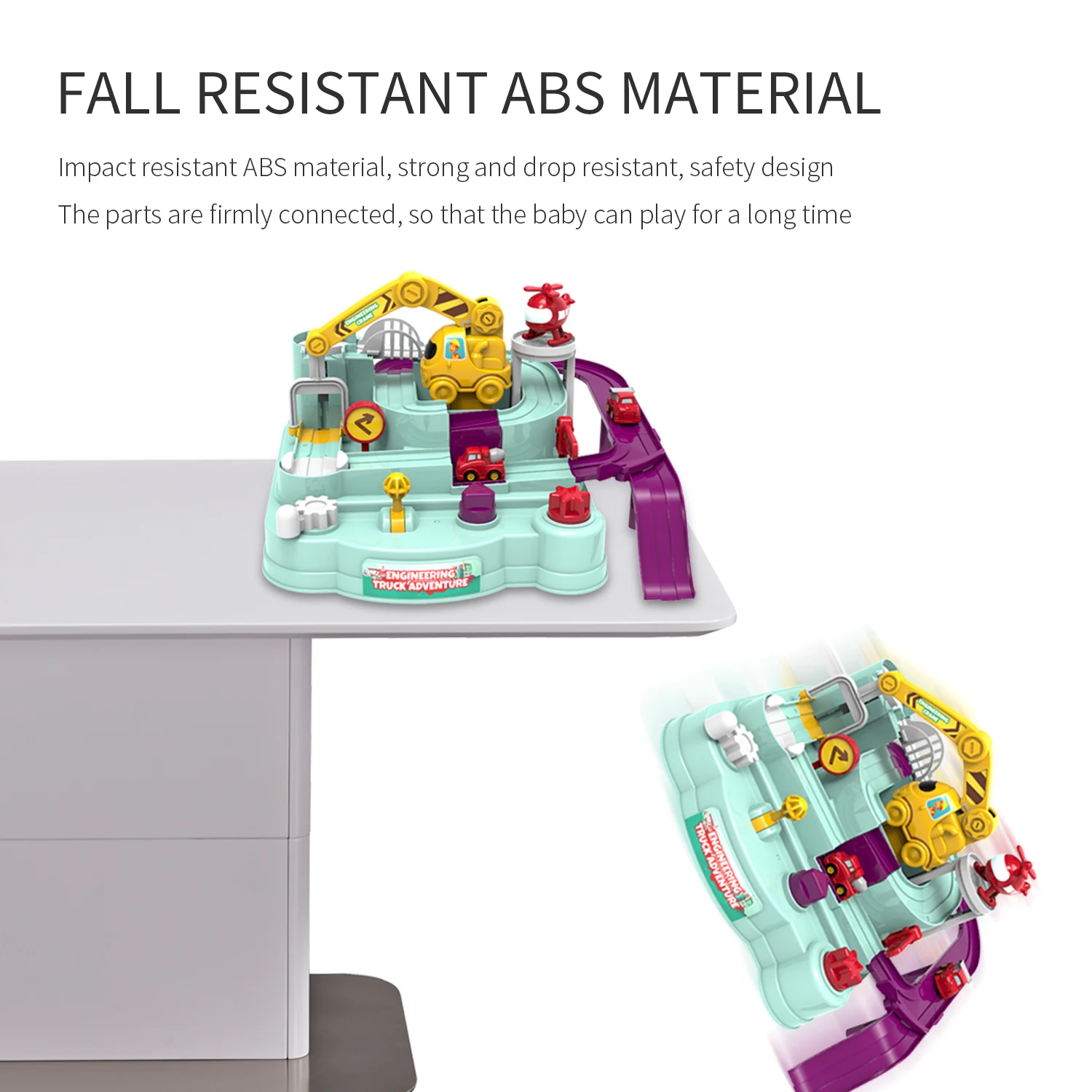 Игрушечный Железнодорожный автомобиль трек для детей Монтессори мальчиков и