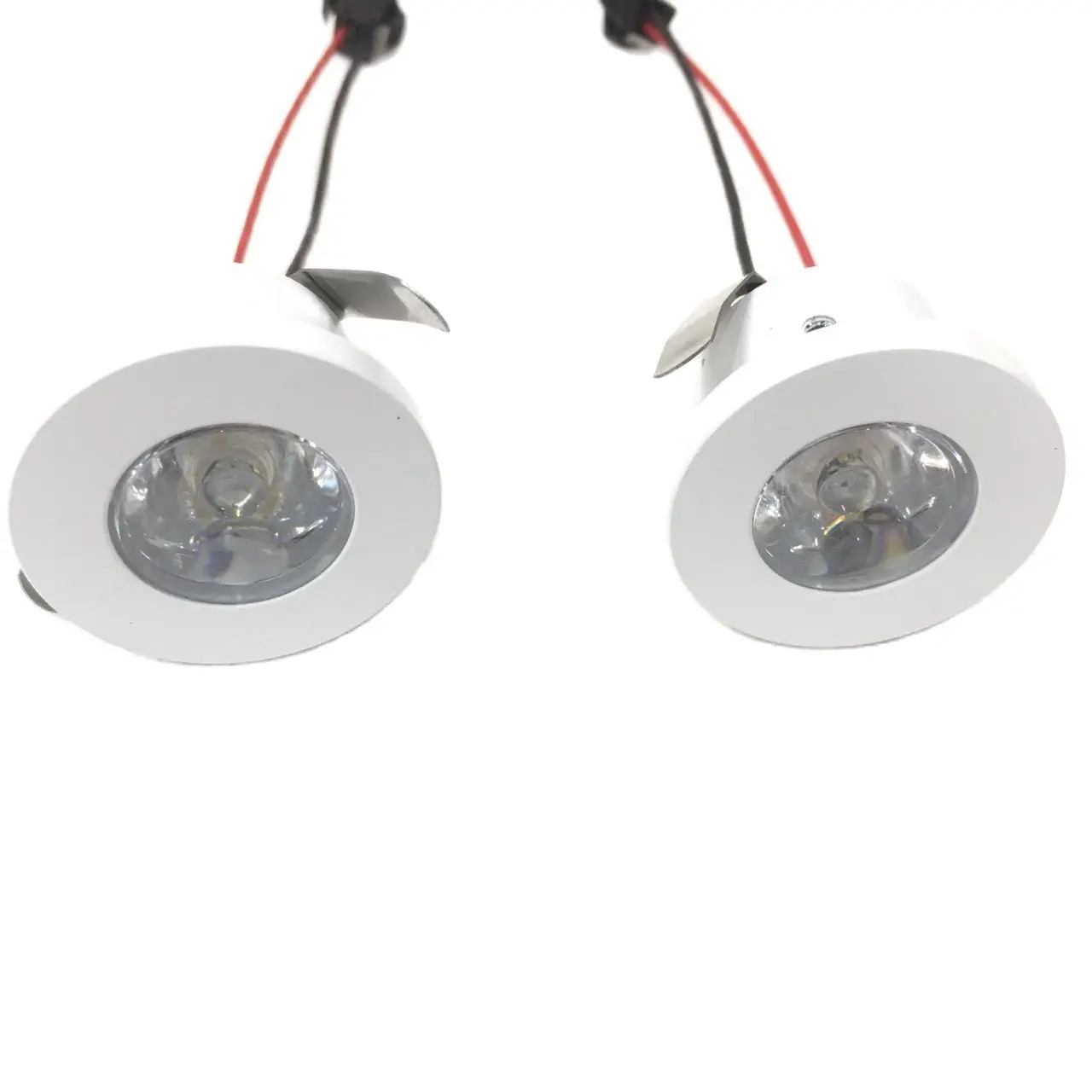 

wholesale wholesale For Kitchen 5pcs/lot Gold Led Cabinet Downlight 1w Diameter 31mm Dc12v Silver Frame Recessed