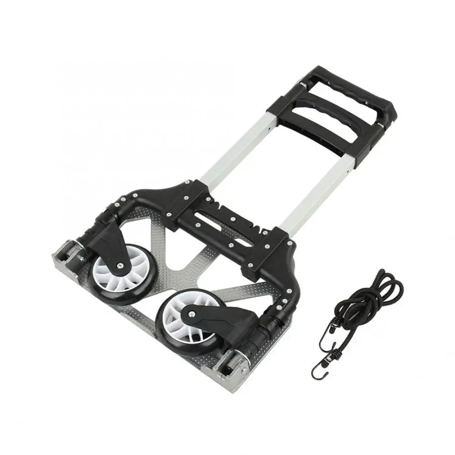 

80KG Heavy Duty Hand Truck Folding Compact Aluminium Hand Truck Luggage Cart Wheel Collapsible High Quality luggage cart