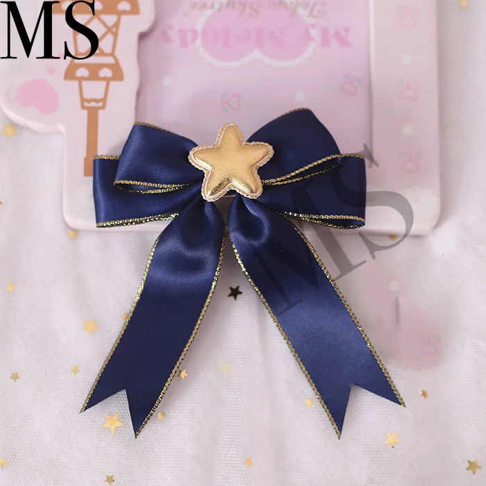 Японская заколка Лолита головной убор Лолита милая девушка звезда бант сбоку зажим дикая маленькая юбка шпилька аксессуары для волос Cos головной убор