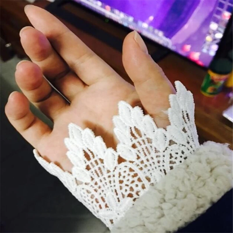 Новинка женские накладные манжеты на руку плиссированные Корейская Красивая