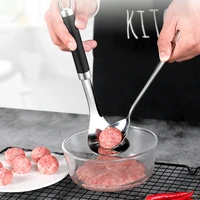 stainless steel kitchen gadgets maker spoon non stick creative meatball maker cooking tools and accessories meatball squeezer