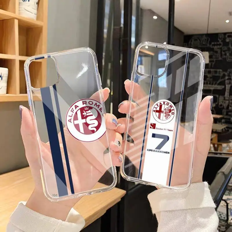 

Alfa Romeo Giulietta Italy Car Phone Case Transparent Case For Iphone 6 6s 7 8 Plus XR X XS 11 12 Pro Max