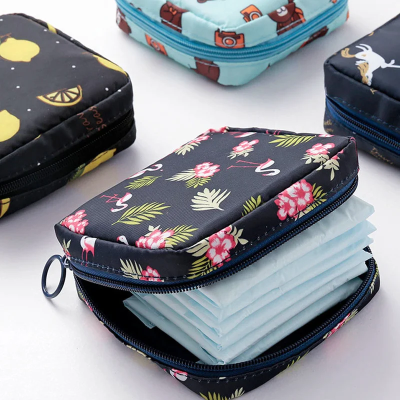 

Women Small Cosmetic Bag Lipstick Bag Girl Make Up Organizer Bag Beautician Makeup Pouch Sanitary Pads Bags Toiletry Beauty Case