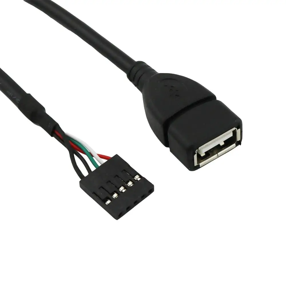 1x10 см USB 2 0 A Разъем Мама к Dupont 5 контактному разъему мама|Компьютерные кабели и