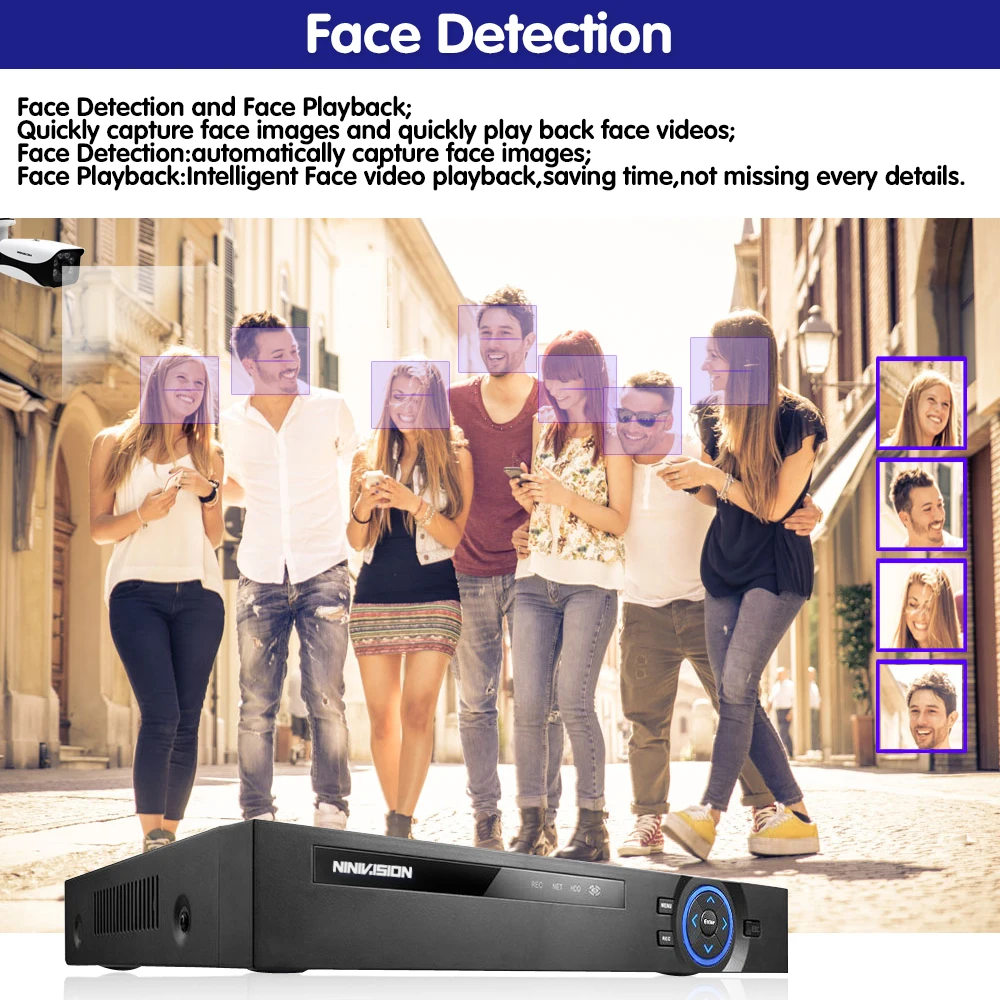 

H.265 H.264 4/8CH POE NVR ip- Wi CCTV P2P ONVIF 2MP/5MP