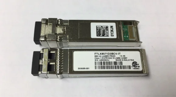 E10GSFPSR FTLX8571D3BCV IT 0Y3KJN / 0R8H2F SFP + приемопередатчик для Φ или E65689 001 850nm 300m 10G мульти