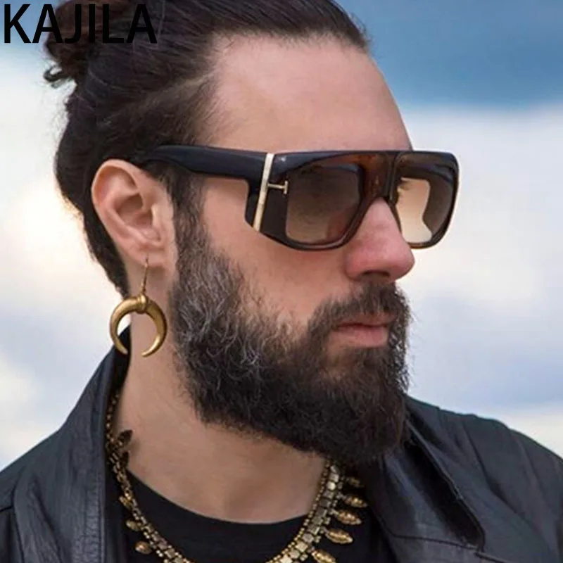 Мужские солнцезащитные очки в стиле стимпанк негабаритная оправа новинка 2020