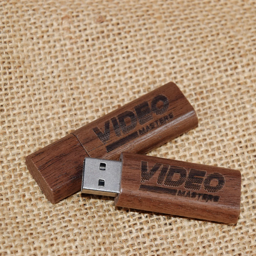 Wooden Bamboo USB Flash Drive Wood Chips Pendrive 4GB 8GB 16GB 32GB 64GB Memory Stick U Disk Personal Gift 10PCS Free Logo | Компьютеры и