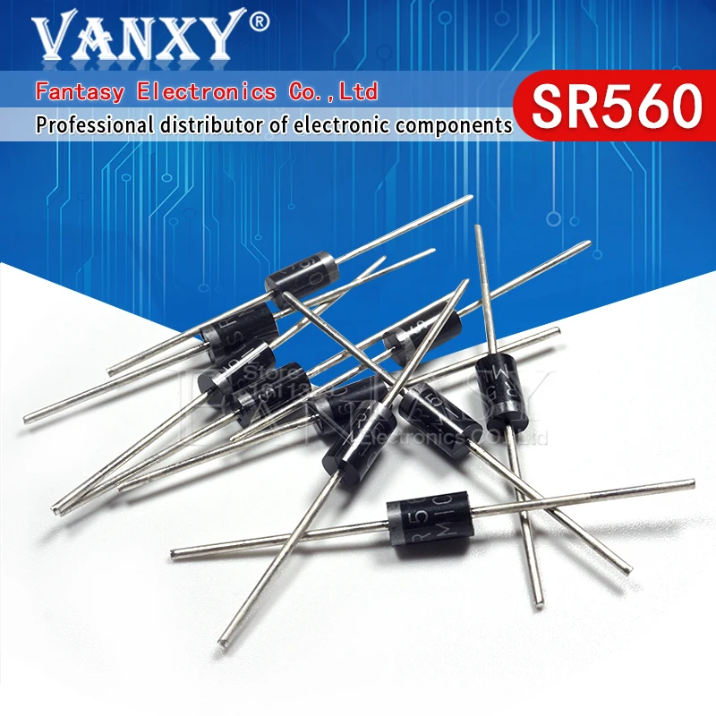 20 шт SR560 60V 5A SB560 DO 15 диод Шоттки|Диоды| |
