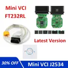 Мини VCI J2534 для Toyota TIS Techstream USB-кабель V16.00.017 minivci FTDI для автомобильного сканера J2534 OBD OBD2 автомобильный диагностический кабель