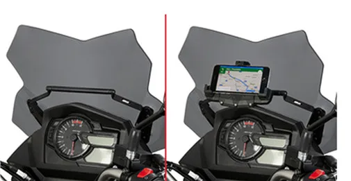 

For SUZUKI V-Strom 650 V-Strom 650XT 2017-2019 Motorcycle Accessories Stand Holder Phone Mobile Phone GPS Plate Bracket