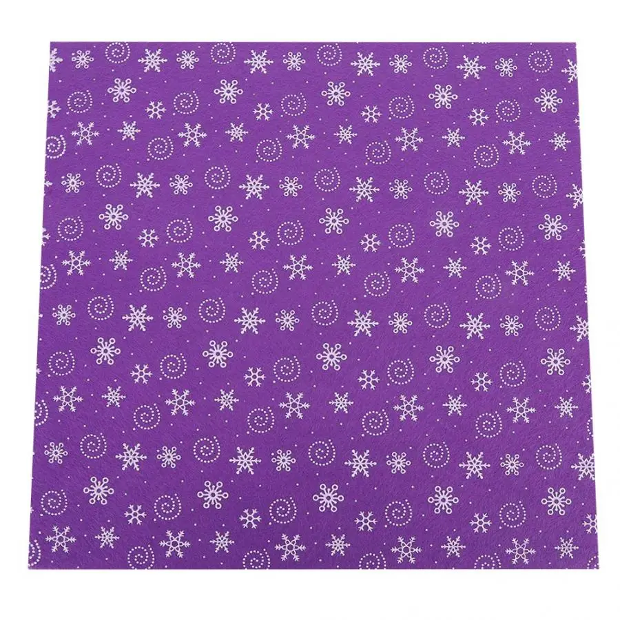 10 шт. рисунок снега ручной работы Нетканая Ткань Ремесло квадратный лист DIY