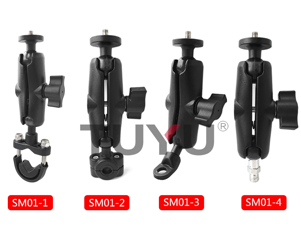 TUYU Motorcycle Bike Camera Holder Handlebar Mirror Mount Bracket 1/4 Metal Stand For insta 360 one X R GoPro MAX Hero Accessory |