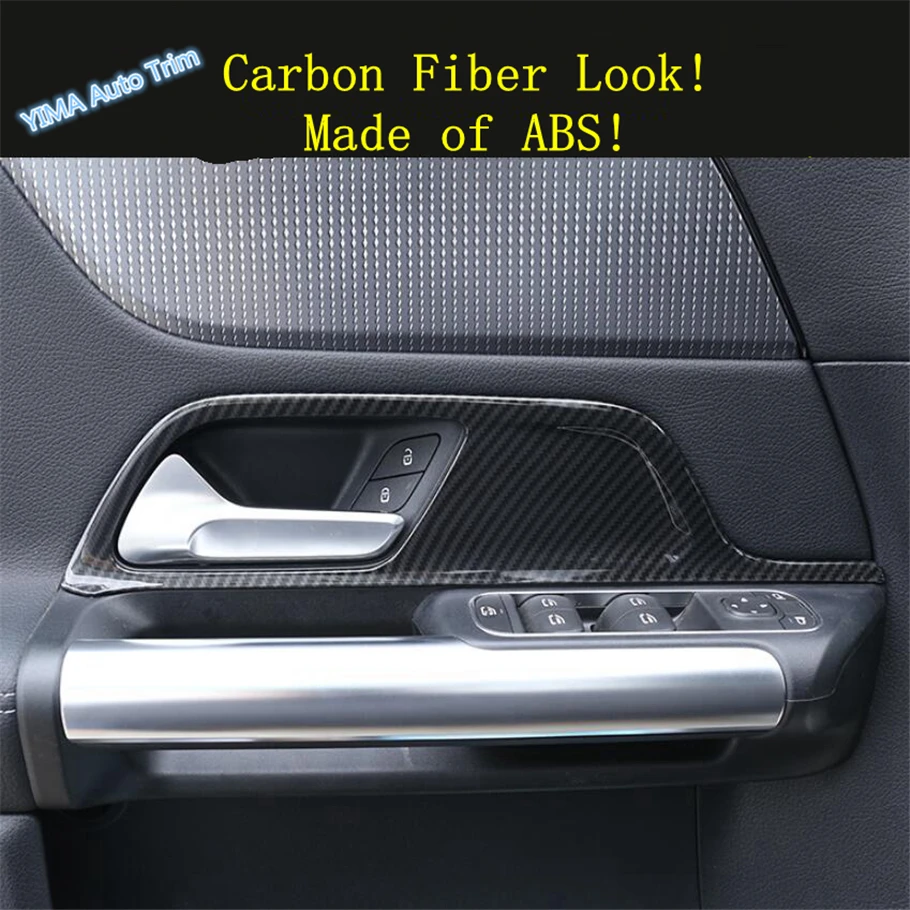 

Lapetus Auto Styling Door Pull Doorknob Handle Bowl Panel Cover Trim For Mercedes-Benz B W247 Class 2019 - 2021 ABS Carbon Fiber