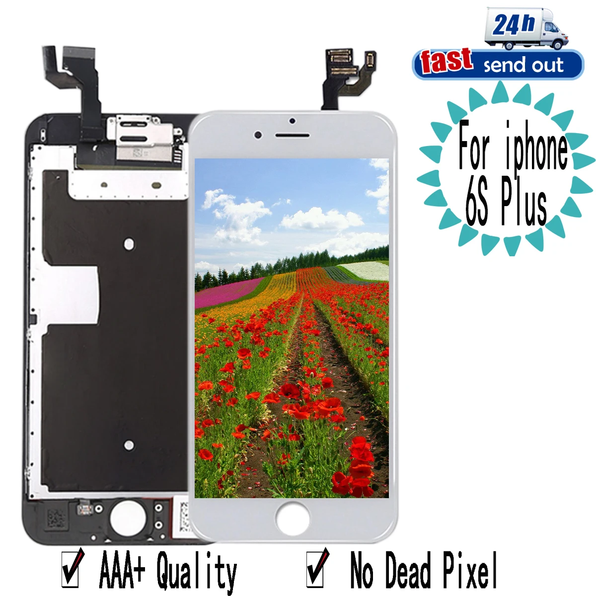 Полный комплект ЖК дисплея для iphone 6S Plus дисплей с сенсорным экраном полный в
