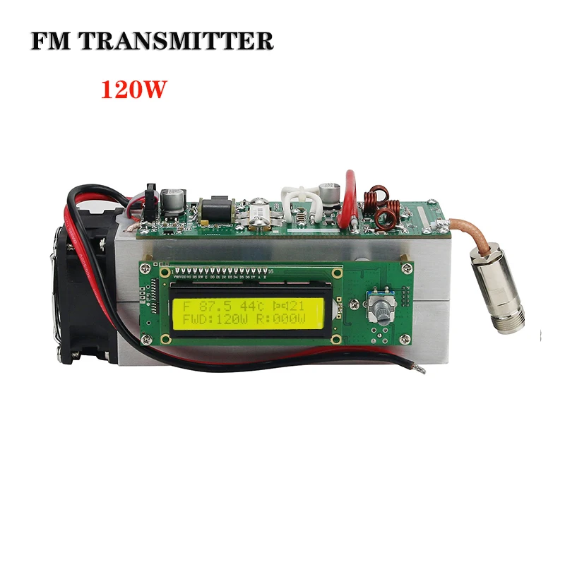 Радиостанция Maxgeek 0-120 Вт регулируемая 87 5-108 МГц FM-передатчик полная защита