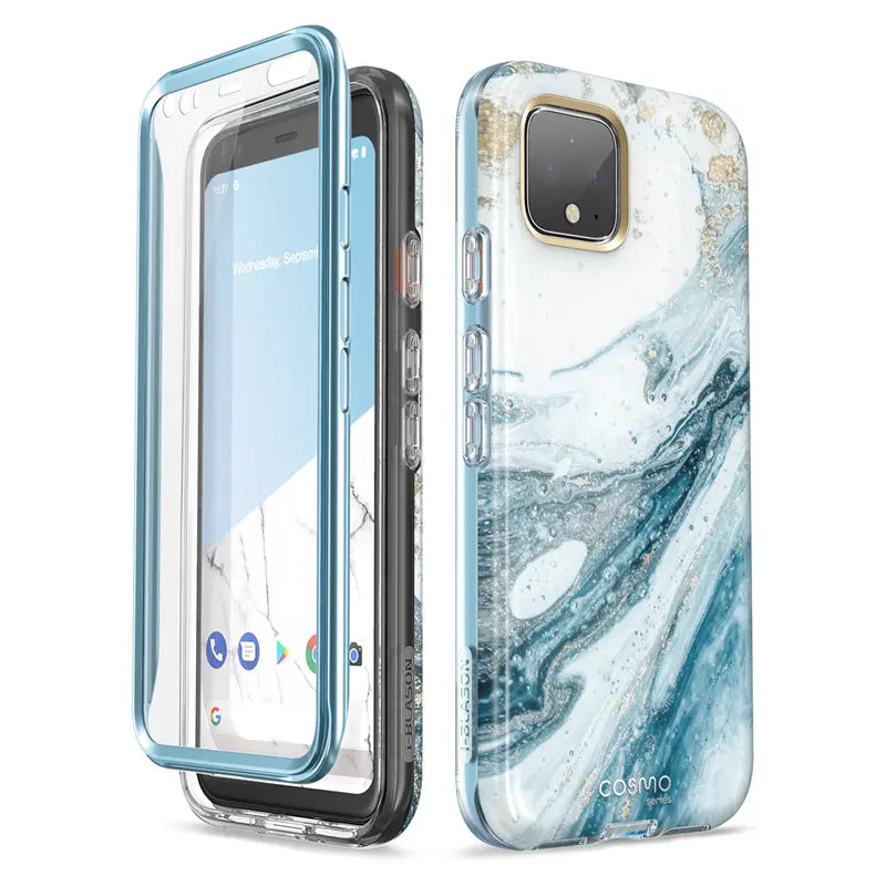 Для Google Pixel 4 XL чехол 6,3 дюймов() I-BLASON Cosmo полный корпус блестящий Мраморный бампер чехол со встроенной защитной пленкой
