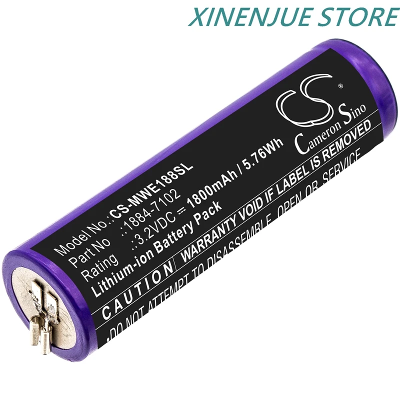 Аккумулятор для электрической машинки Cameron Sino Electric Clipper Battery 1800mAh 1884-7102 для Moser Ermila 1884 Li+Pro Wahl 1885 Motion on.
