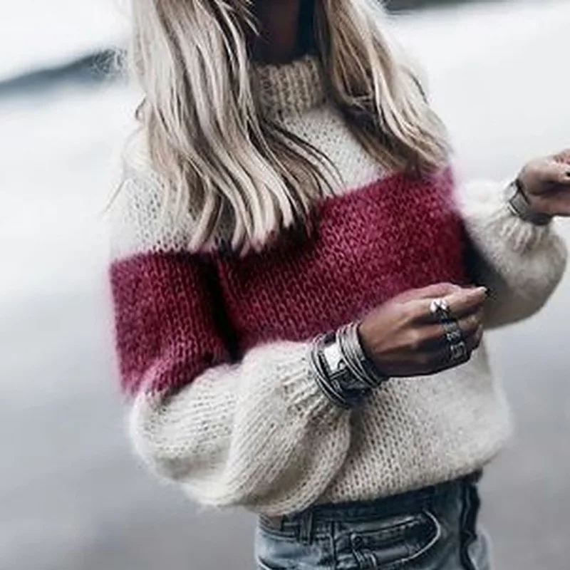 

Women Jacket Ladies Winter Fashion Sweater 2020 Turtleneck Dress Latest Turtleneck Women Pullovers Sweaters