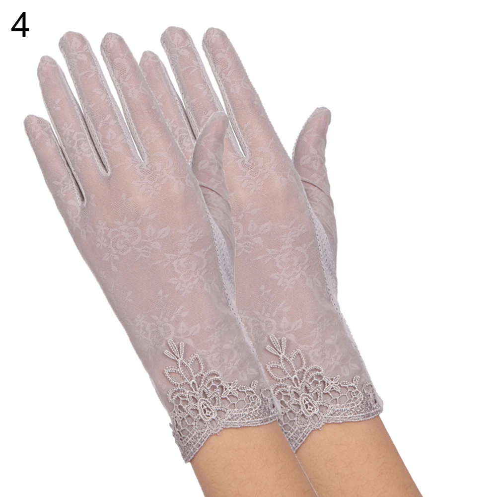 Перчатки для вождения модные Нескользящие эластичные тонкие мягкие митенки из