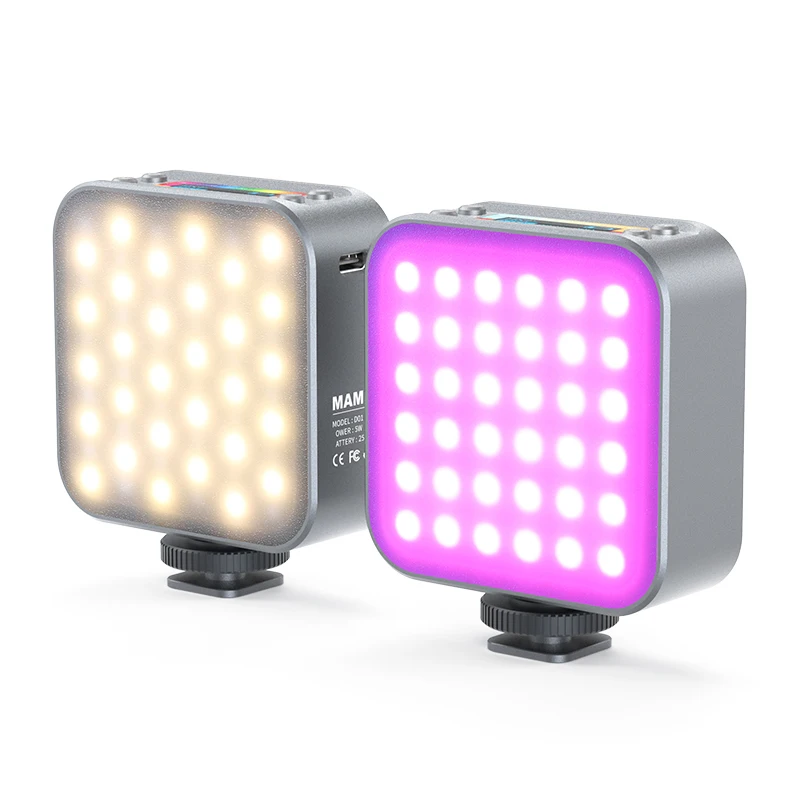 Двухсторонний СВЕТОДИОДНЫЙ светильник MAMEN LED D01 для фотосъемки перезаряжаемый