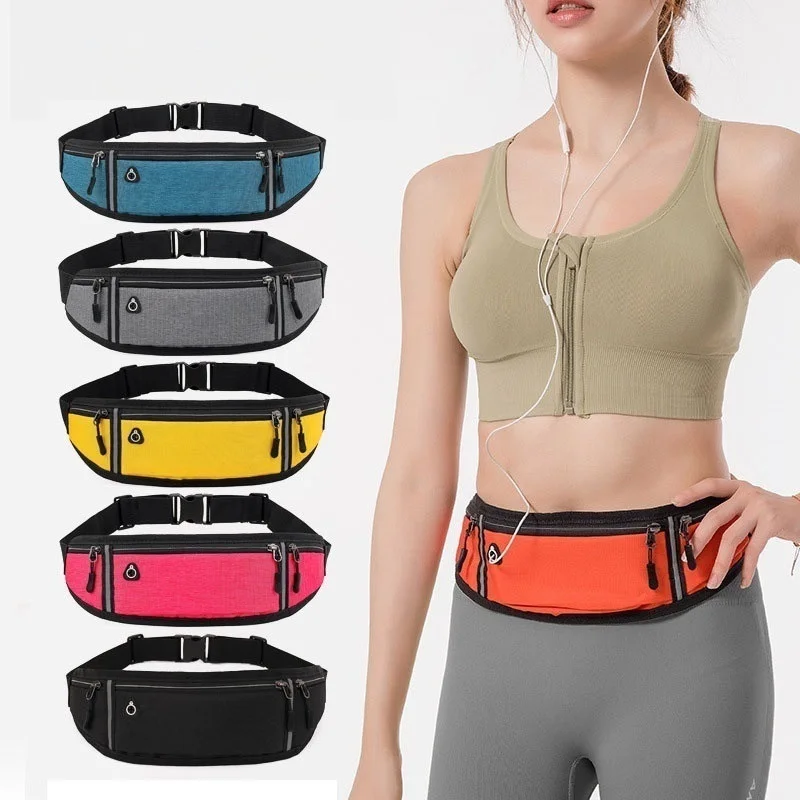 

2022 Slim Running Belt Outdoor Running Cycling Waist Pouch Bag Large Capacity Sports Bag Ultra Light Fitness Workout Belt Sport