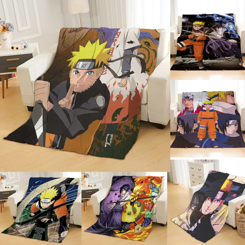 

Anime Hokage Fleece Blanket Mat Bath Towel Nap Travel Home Sleep Bedroom Picnic Blanket Child Kids Gifts Cospaly